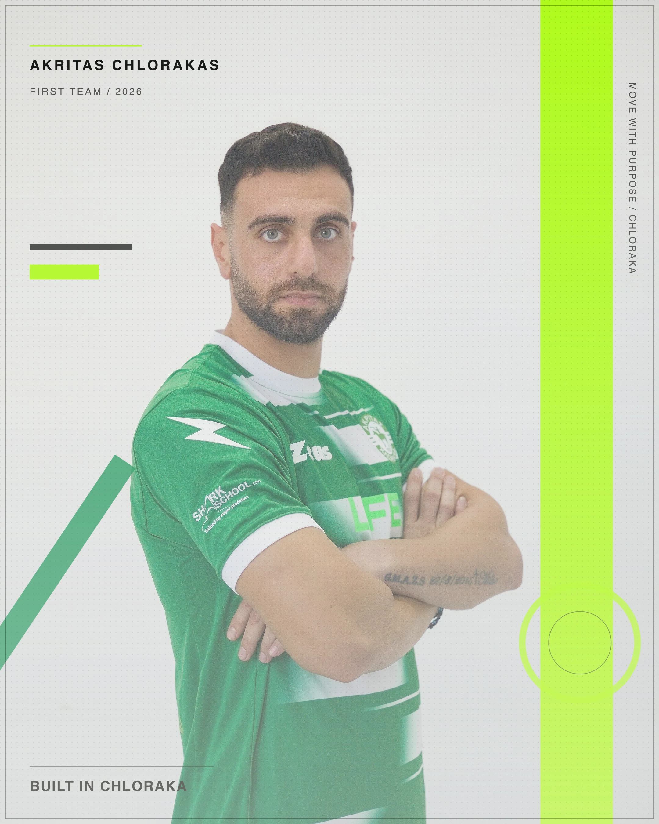 Stefanos Miller in official Akritas player hero artwork